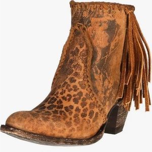 Old Gringo fringe cheetah booties